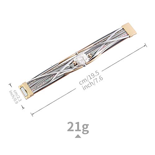 Bohemian Leather Cuff Bracelet with Baroque Pearl