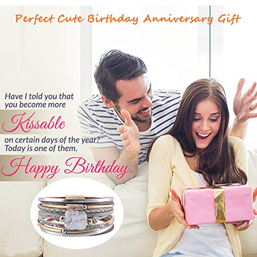 Bohemian Leather Cuff Bracelet with Baroque Pearl