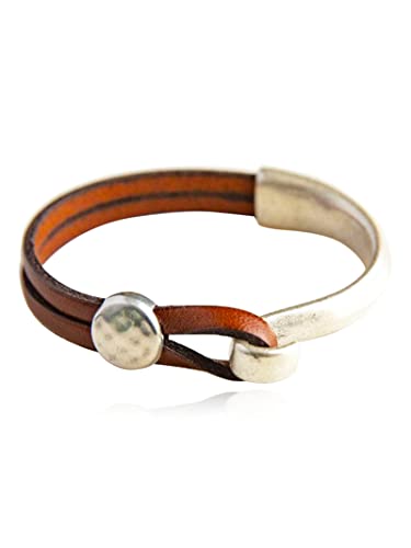Boho Leather Cuff Bracelet Set: Women & Men