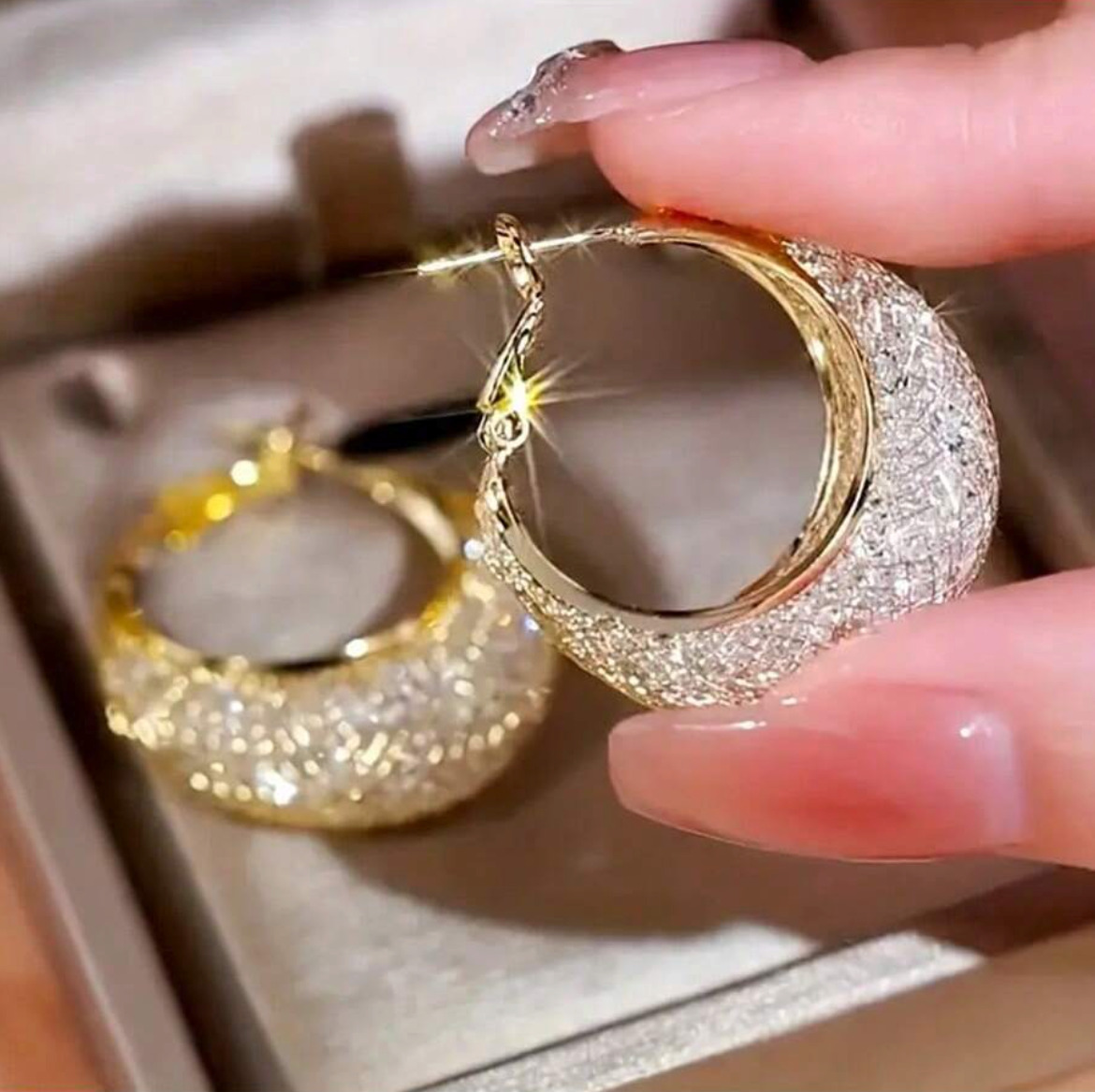 Elegant Crystal Hoop Earrings for Any Occasion