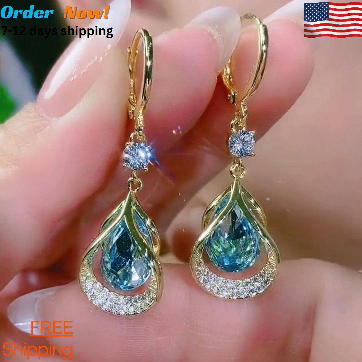 Crystal Hoop Earrings for Daily and Party Wear