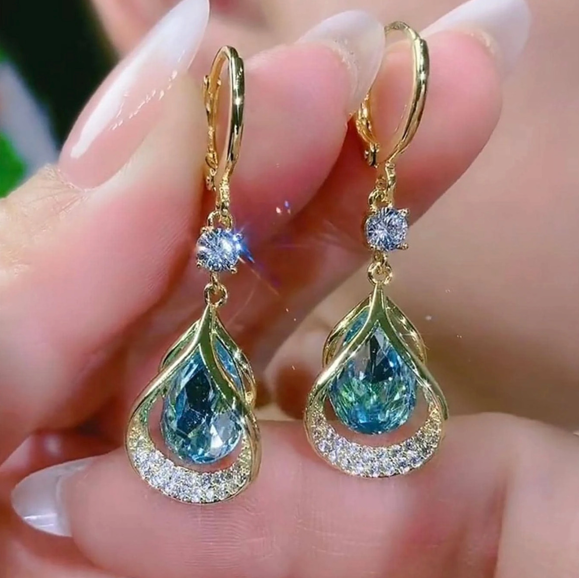 Crystal Hoop Earrings for Daily and Party Wear