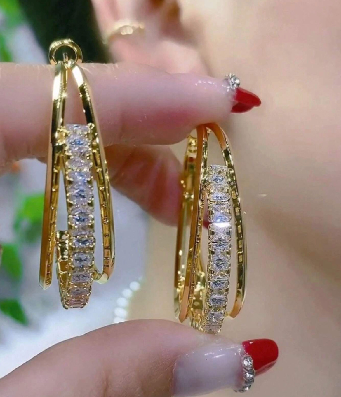 Elegant Gold Rhinestone Earrings for Any Occasion