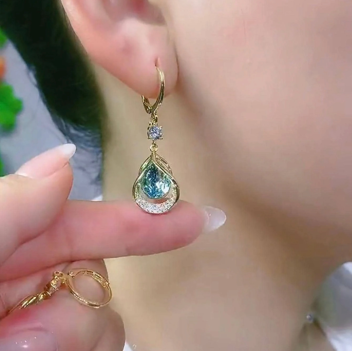 Crystal Hoop Earrings for Daily and Party Wear