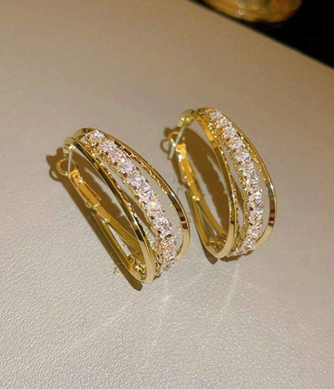 Elegant Gold Rhinestone Earrings for Any Occasion