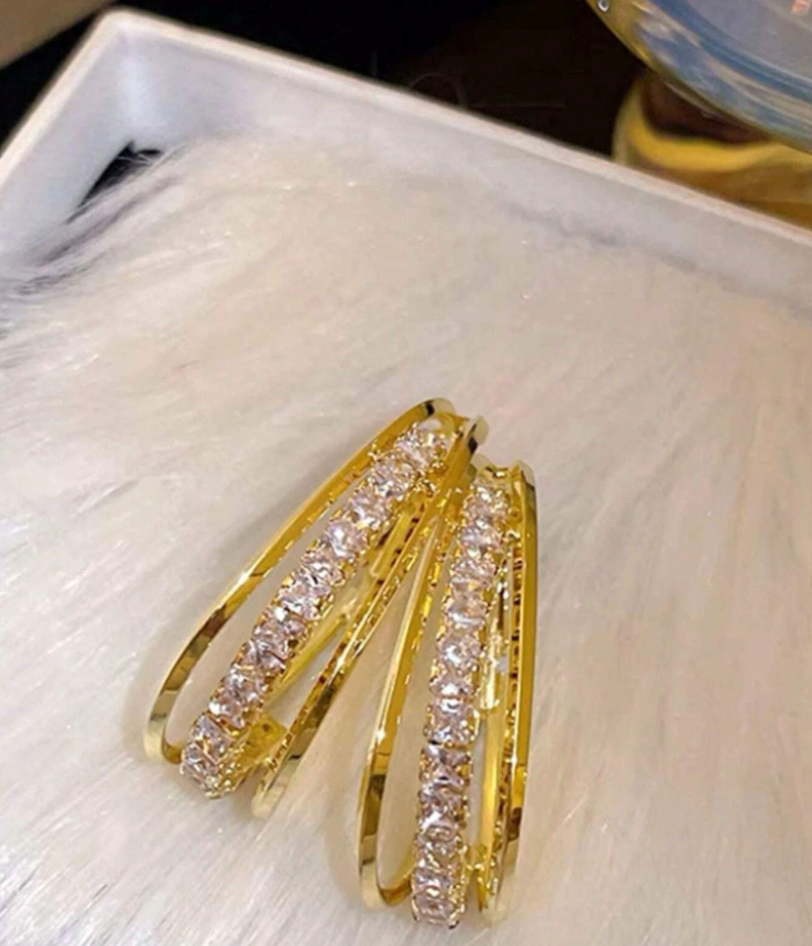 Elegant Gold Rhinestone Earrings for Any Occasion