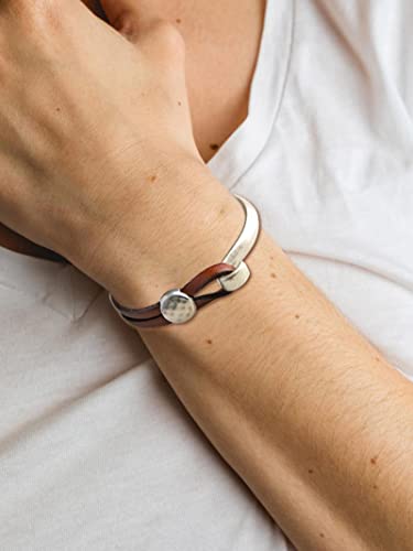 Boho Leather Cuff Bracelet Set: Women & Men