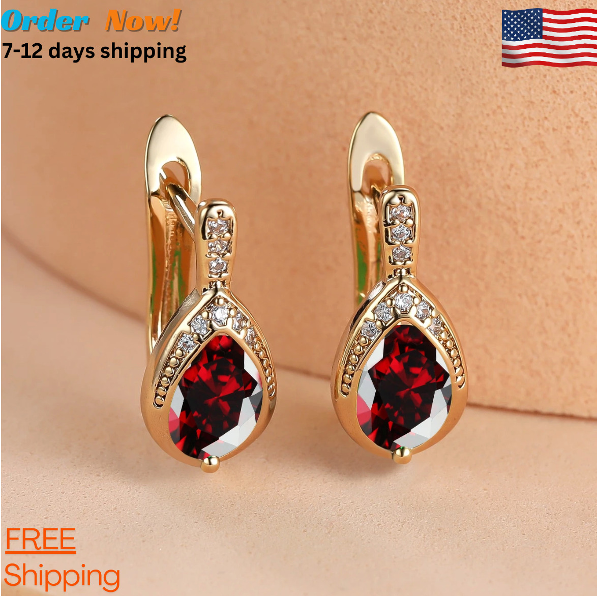 Crystal Hoop Earrings for Women - Elegant Fashion Jewelry