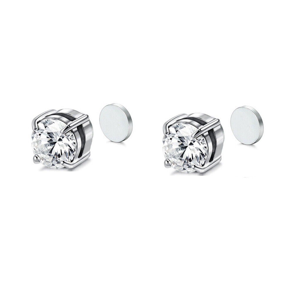Titanium Magnetic Clip-On Stud Earrings for All