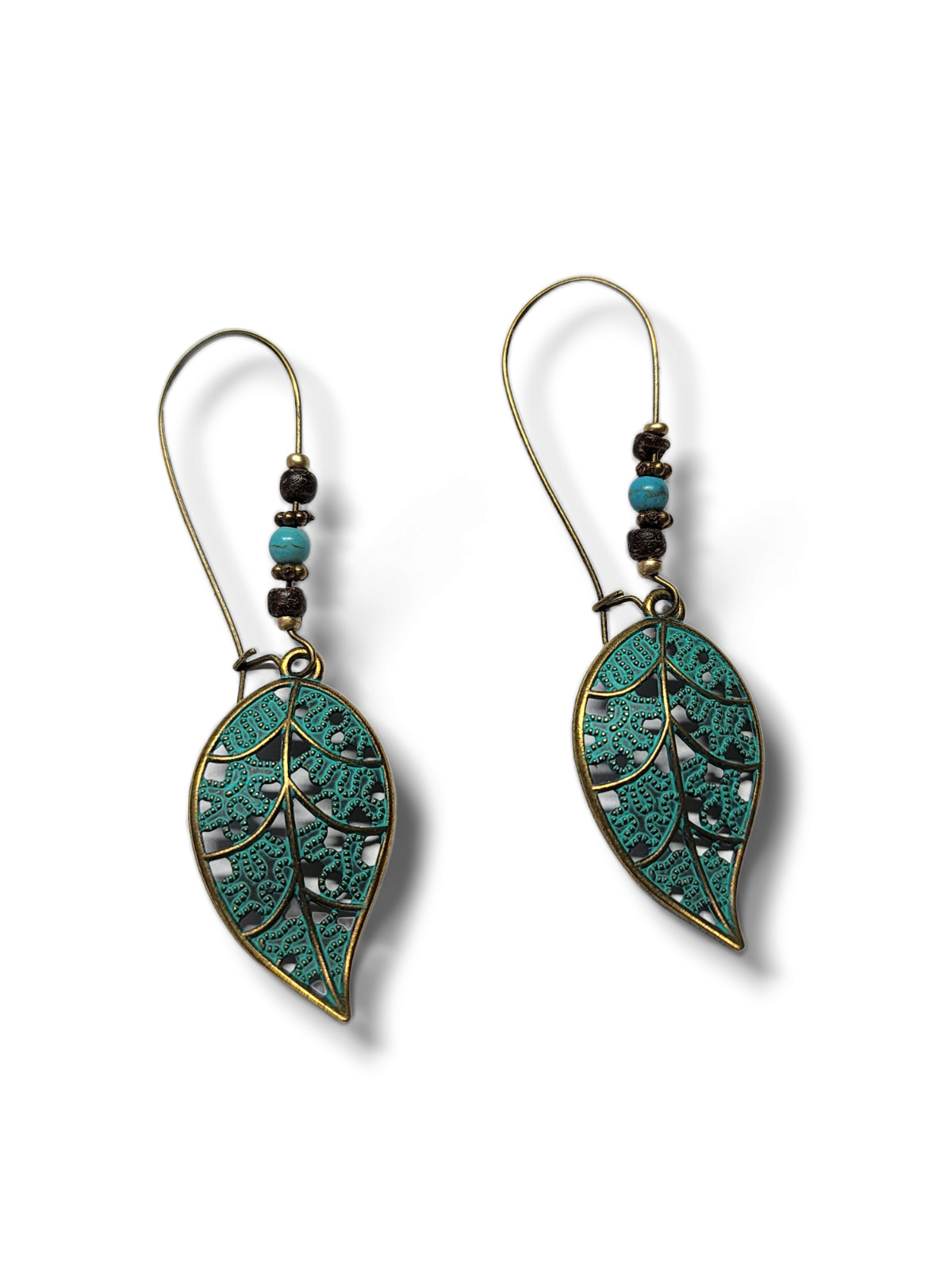 Vintage Boho Leaf Dangle Earrings for Women