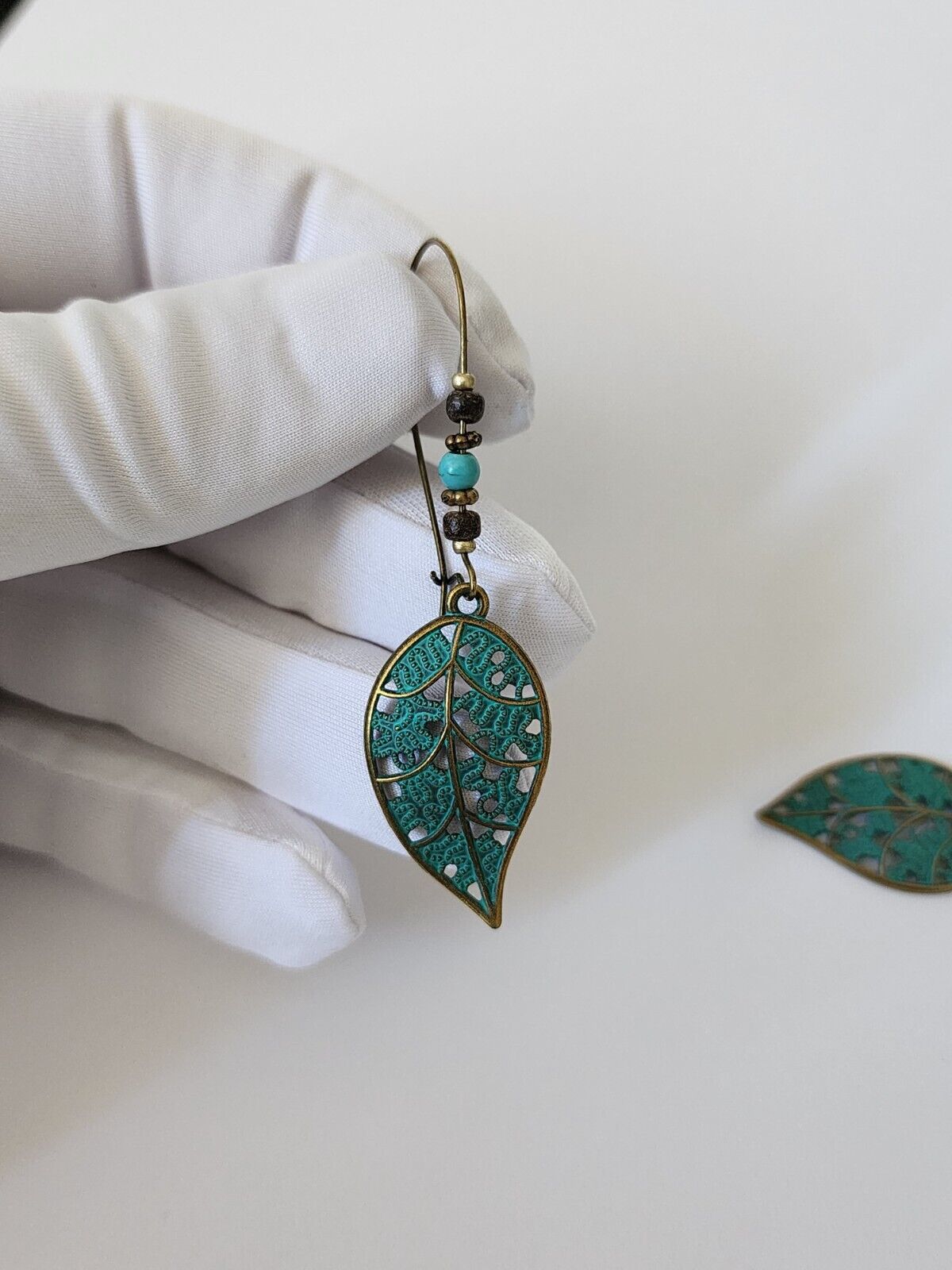 Vintage Boho Leaf Dangle Earrings for Women