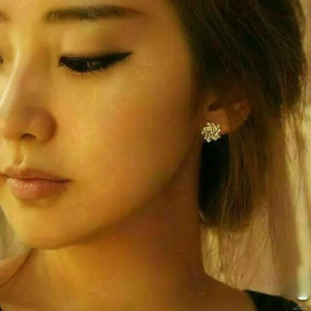 Baguette Cut Lab-Created Diamond Stud Earrings