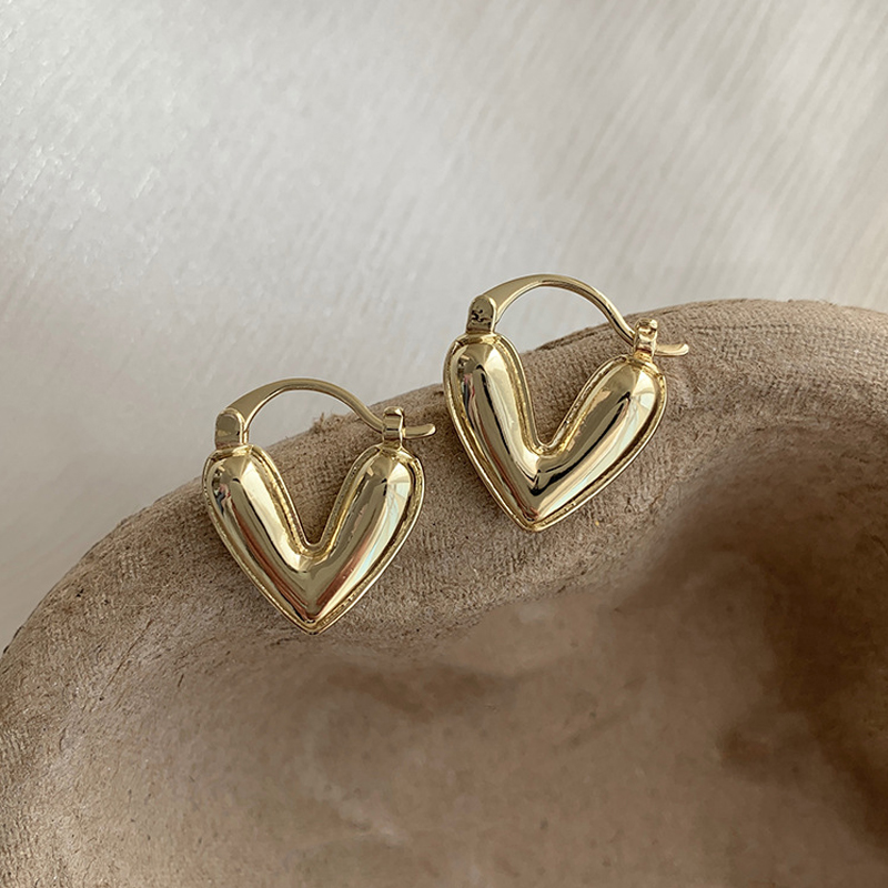 Trendy Heart Dangle Earrings for Women