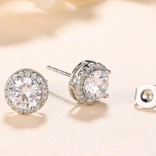 4 Pairs Hypoallergenic Silver and Gold Stud Earrings