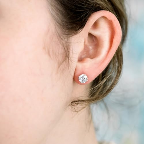 4 Pairs Hypoallergenic Silver and Gold Stud Earrings