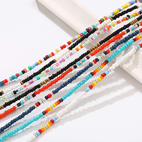 Colorful Boho Beaded Anklet Set for Women