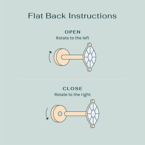 14K Gold Plated Sterling Silver Cubic Zirconia Earrings