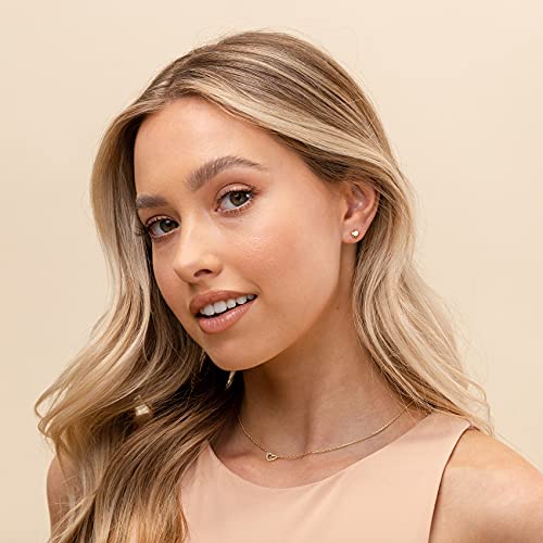 Tiny Heart Gold Plated Sterling Silver Earrings
