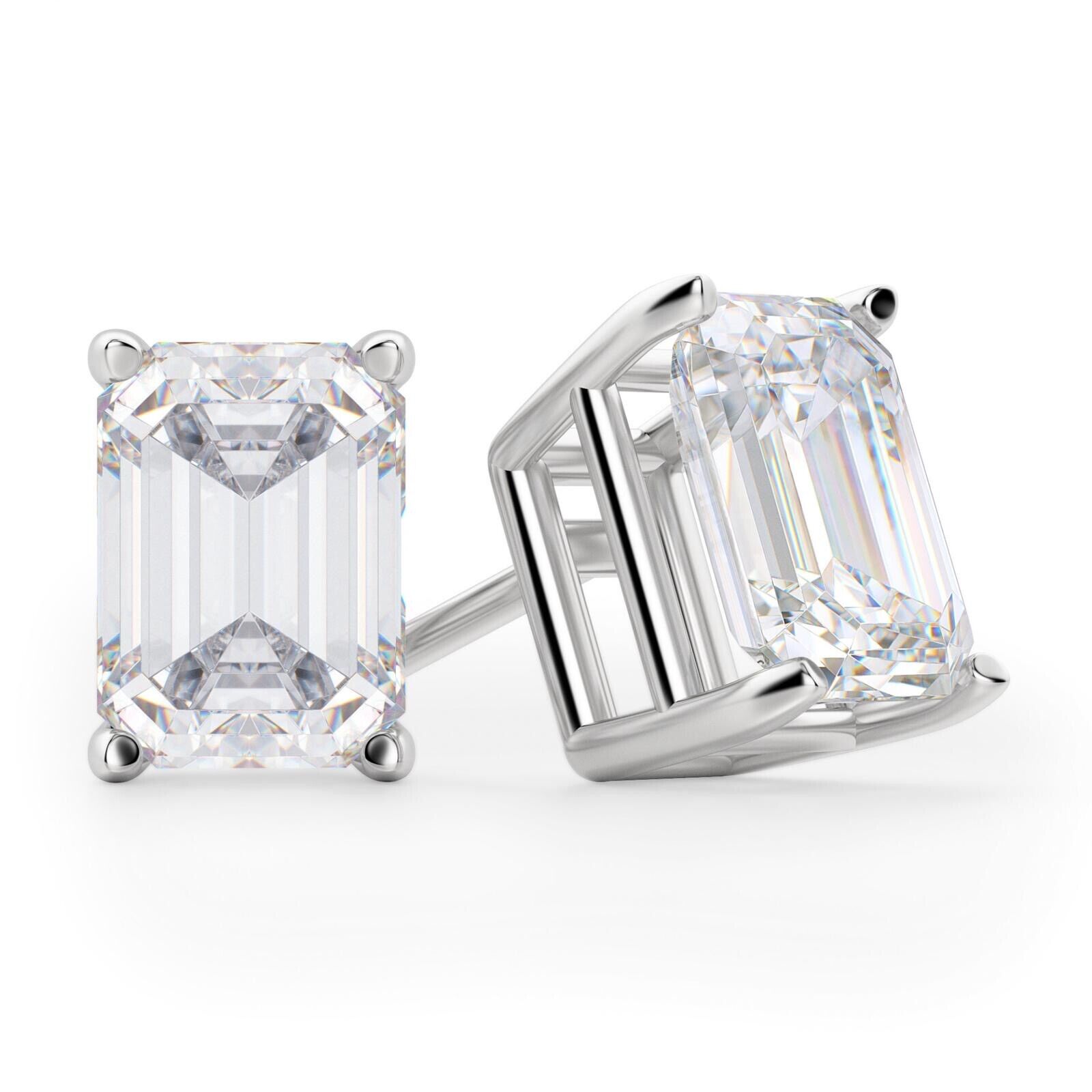 5PC Sterling Silver CZ Stud Earrings Set