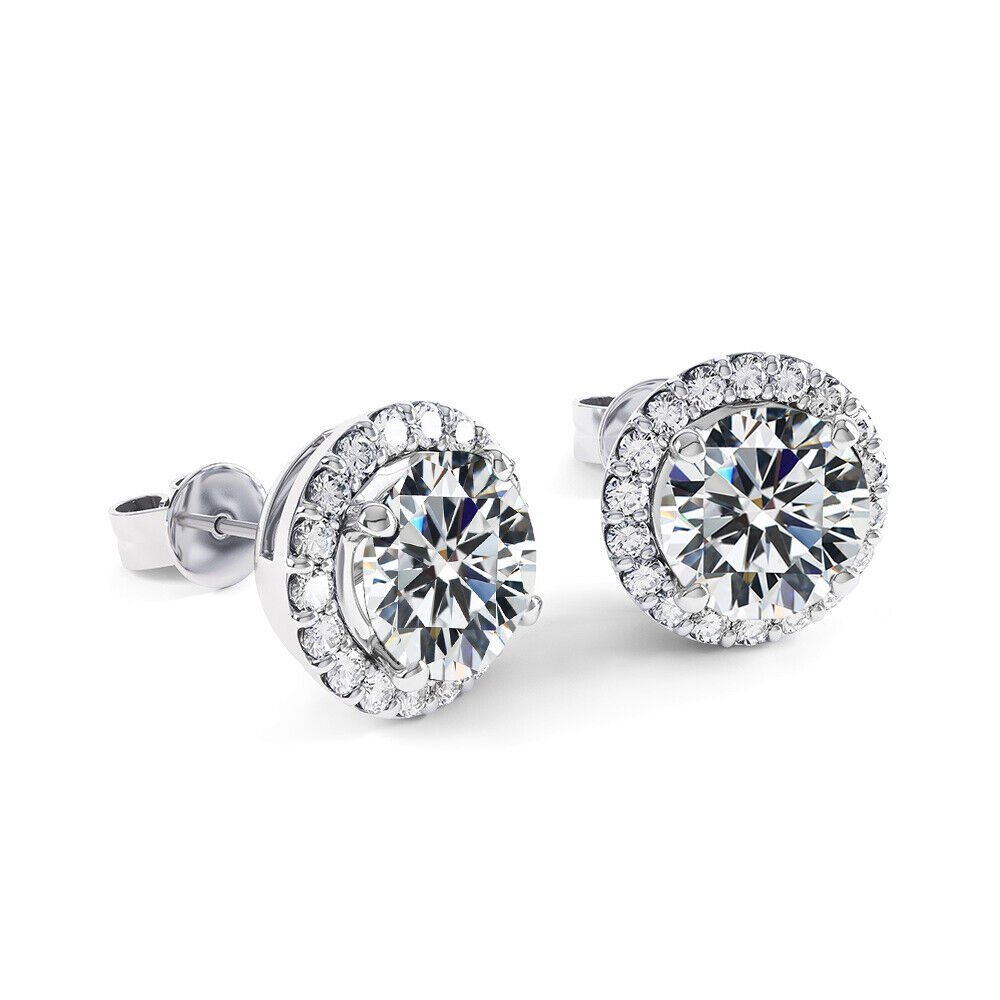 925 Sterling Silver Cubic Zirconia Stud Earrings