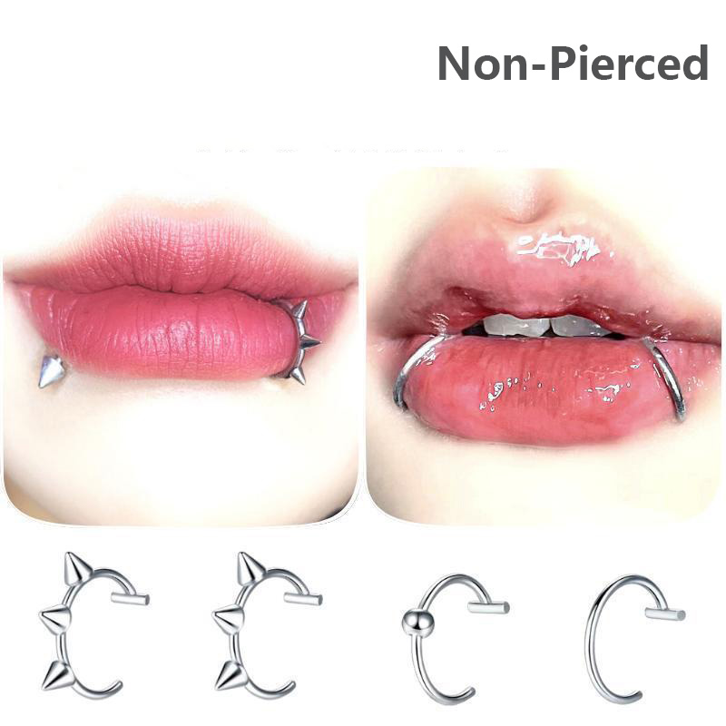 Stainless Steel Non-Pierced Nose Hoop Ring