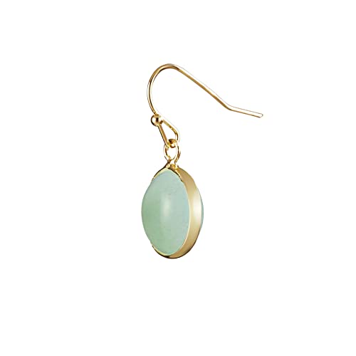14k Gold Handmade Jade Earrings for Women - Gift