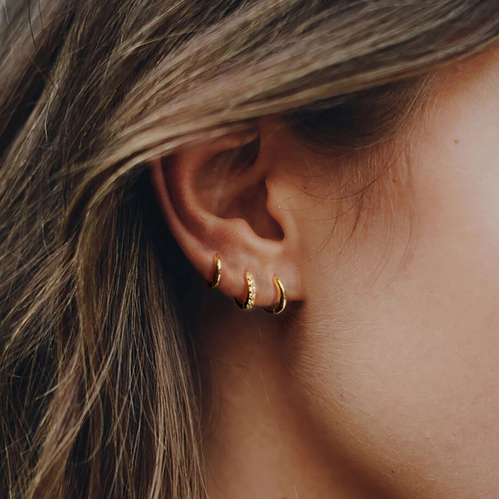 Gold Minimalist Huggie Hoop Earrings for Everyone