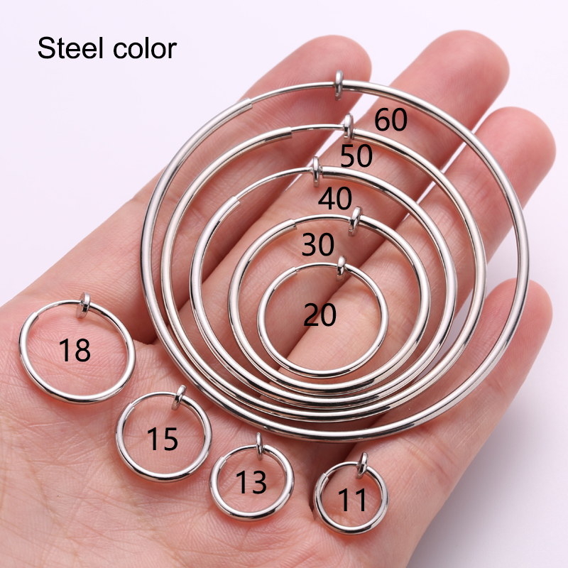 Non-Piercing Ear Cuff Clip-On Hoop Earrings