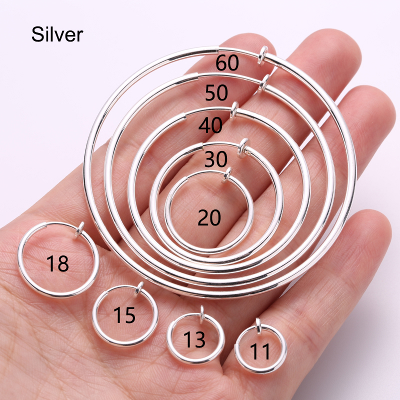 Non-Piercing Ear Cuff Clip-On Hoop Earrings