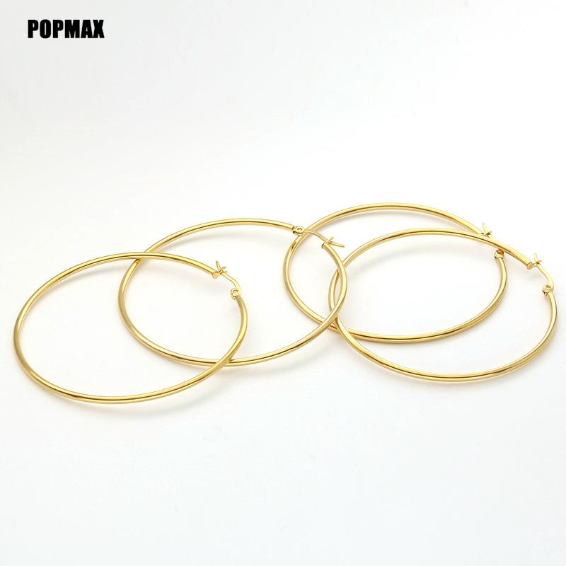 Classic Stainless Steel Round Hoop Earrings for All