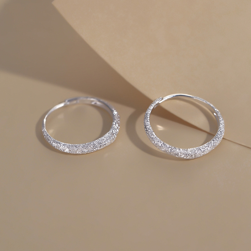 925 Silver Hoop Earrings with Circle Charm