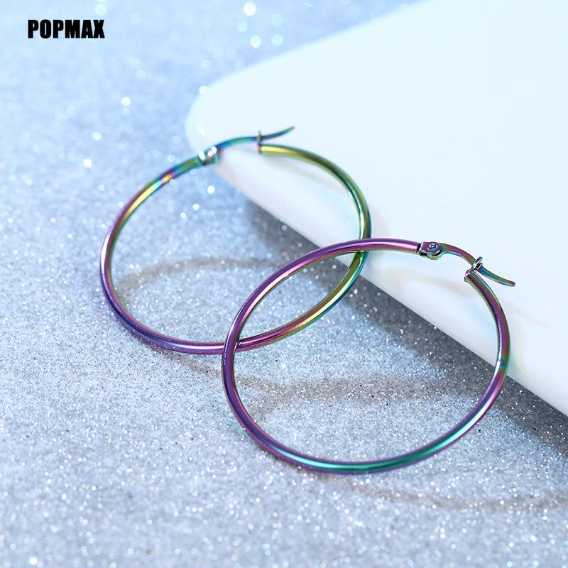 Classic Stainless Steel Round Hoop Earrings for All
