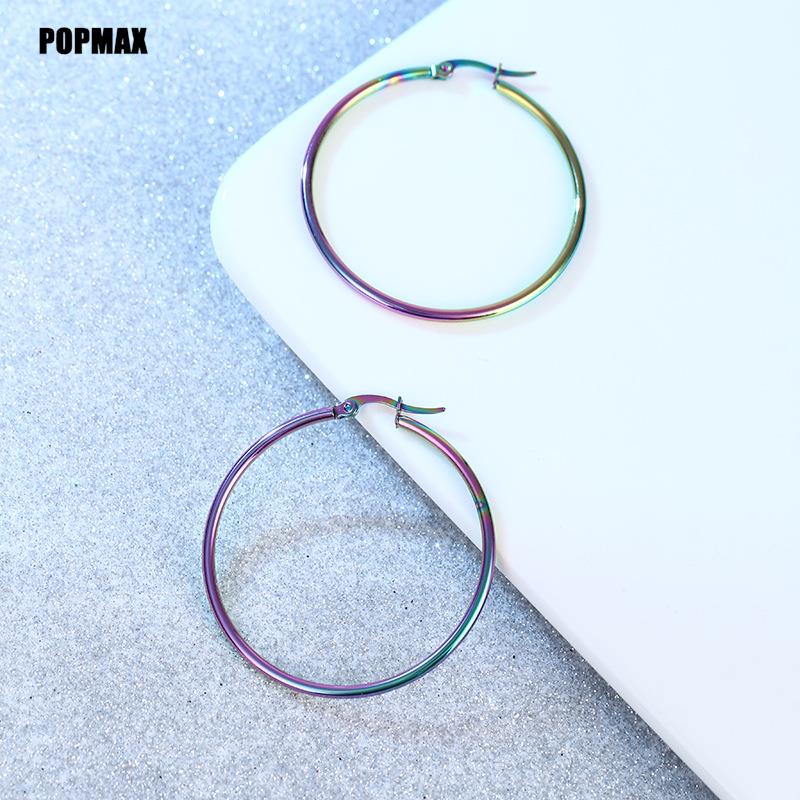 Classic Stainless Steel Round Hoop Earrings for All
