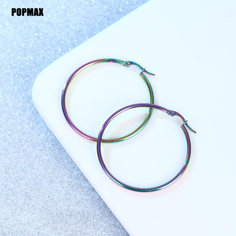 Classic Stainless Steel Round Hoop Earrings for All