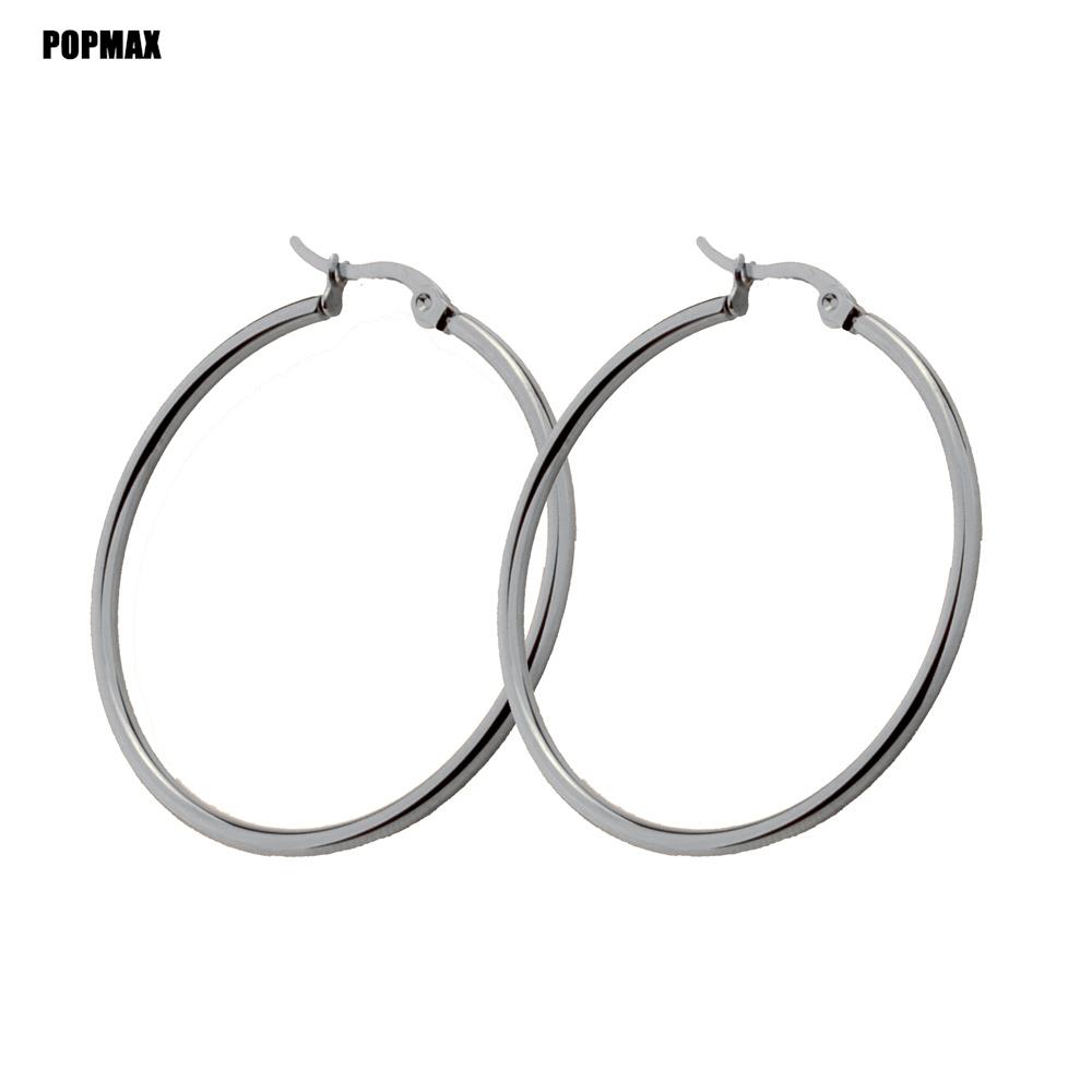 Classic Stainless Steel Round Hoop Earrings for All