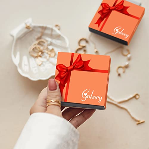 14k Gold Plated Hoop Earrings Set for Women