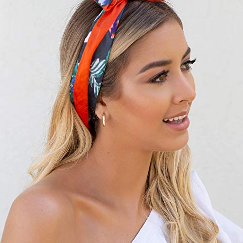 Lightweight 14K Gold Plated Sterling Silver Hoops