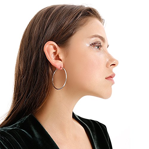 Handmade 925 Sterling Silver Gold Plated Hoop Earrings