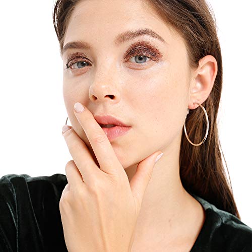 Handmade 925 Sterling Silver Gold Plated Hoop Earrings