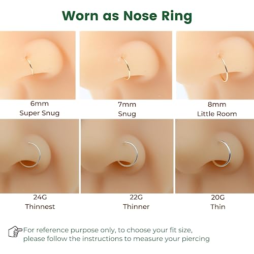 14K Gold Filled Tiny 7mm Hoop Earrings