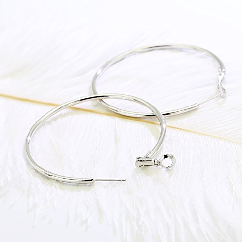 Handmade 925 Sterling Silver Gold Plated Hoop Earrings