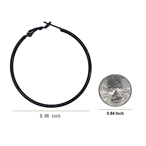 Stylish 4-Pair Big Hoop Earrings Set