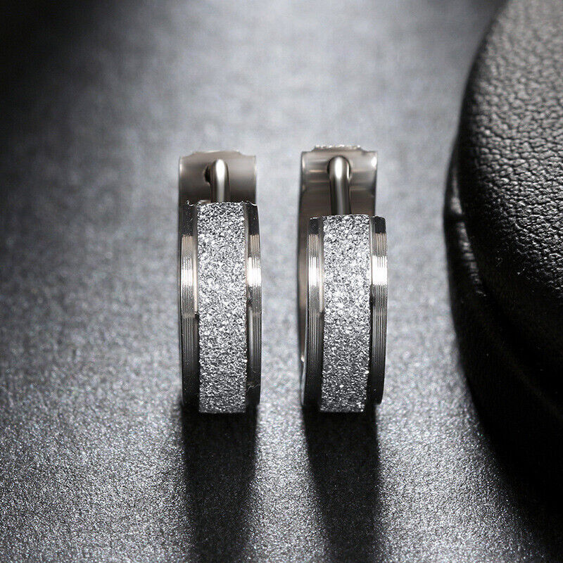 Handmade Stainless Steel Huggie Hoop Earrings
