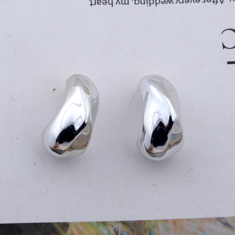 Trendy Chunky Metal Water-Drop Dangle Earrings