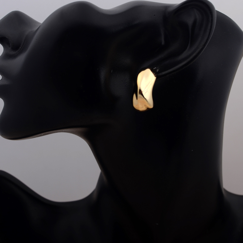 Trendy Chunky Metal Water-Drop Dangle Earrings