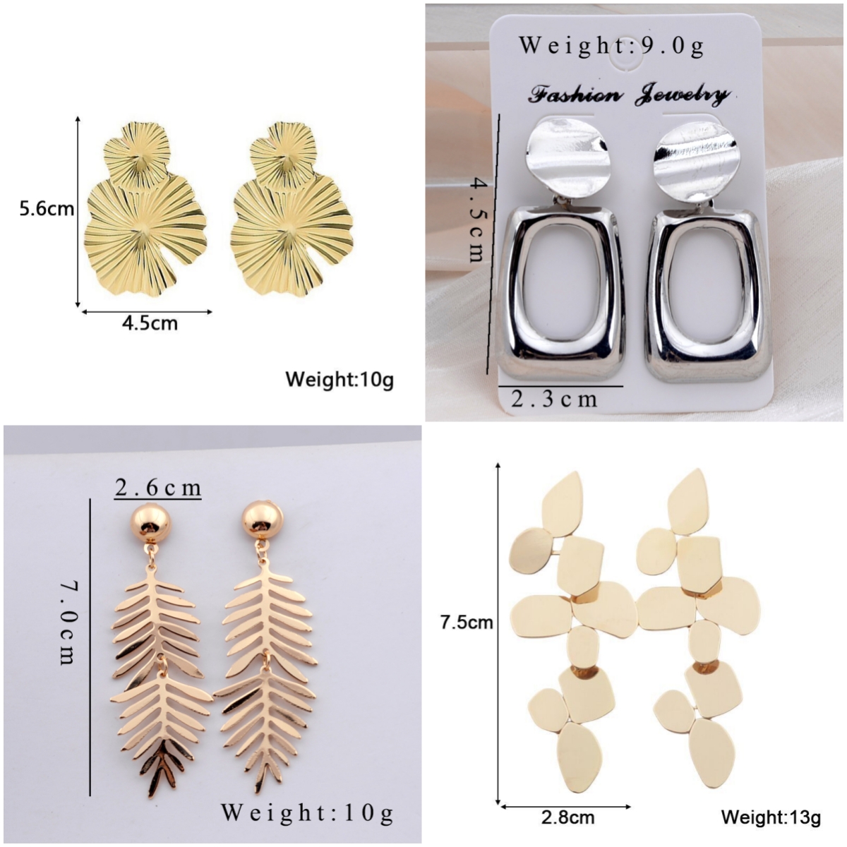 Retro Irregular Drop Earrings for Women