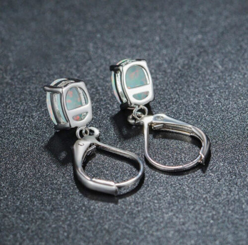 Turquoise Dangle Drop Earrings in 925 Silver