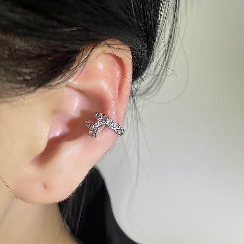 Geometric Non-Piercing Zircon Ear Cuff Earrings