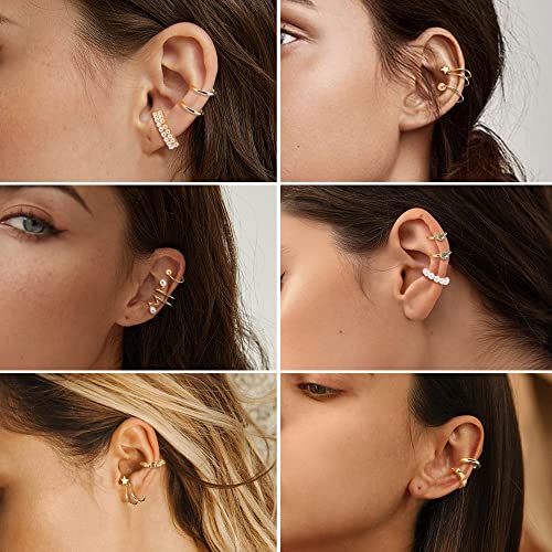 52 Pcs Helix Clip-On Fake Earrings Set