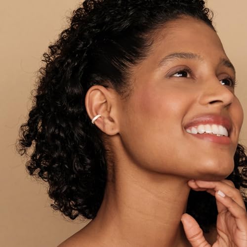 Sparkling Gold Plated Cubic Zirconia Huggie Earrings